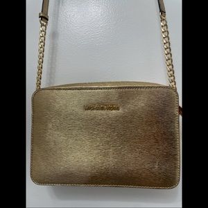 Michael Kors Metallic Jet Set Large Crossbody